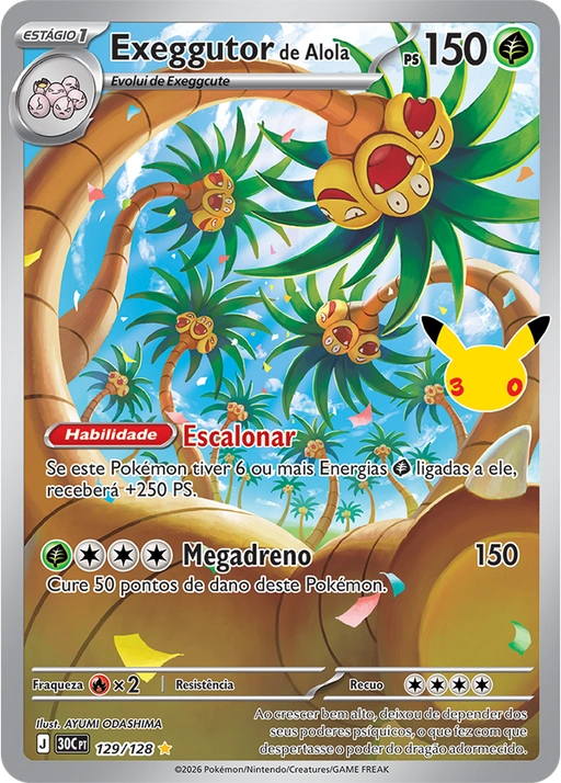 Carta Exeggutor de Alola