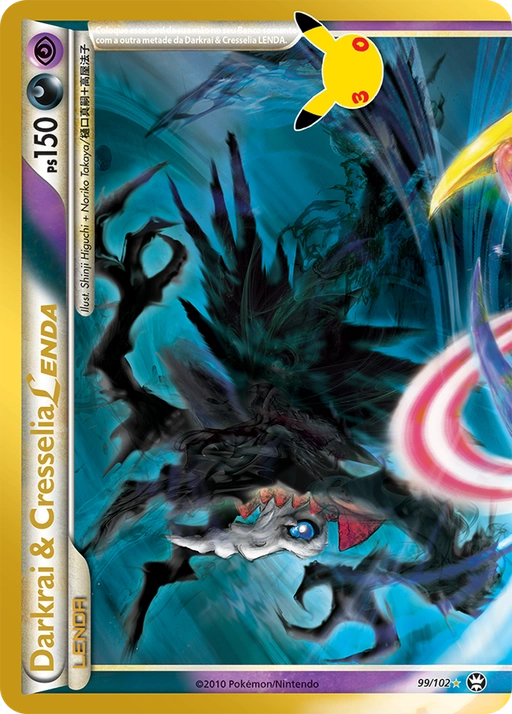 Carta Darkrai & Cresselia LENDA