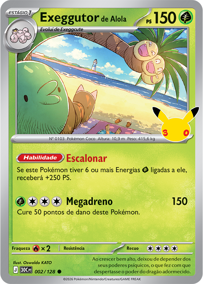 Carta Exeggutor de Alola