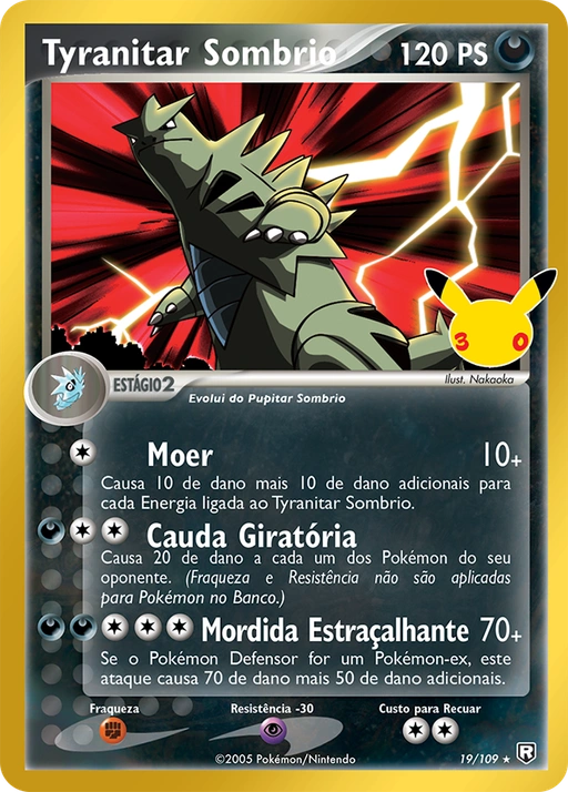 Carta Tyranitar Sombrio