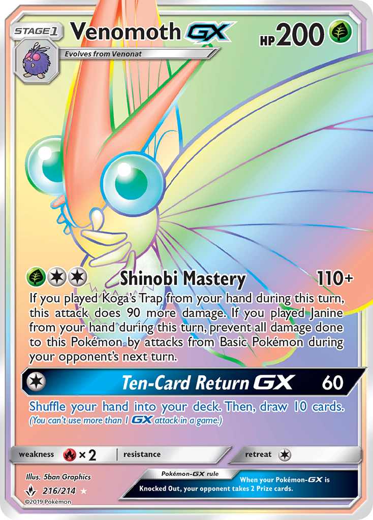 Carta Venomoth GX