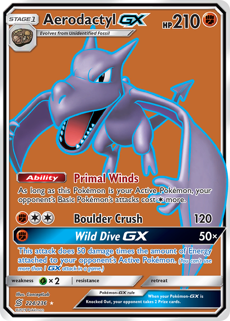 Carta Aerodactyl GX