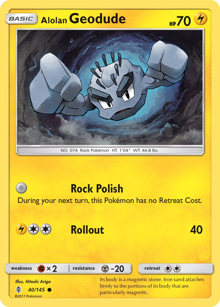 Carta Geodude de Alola