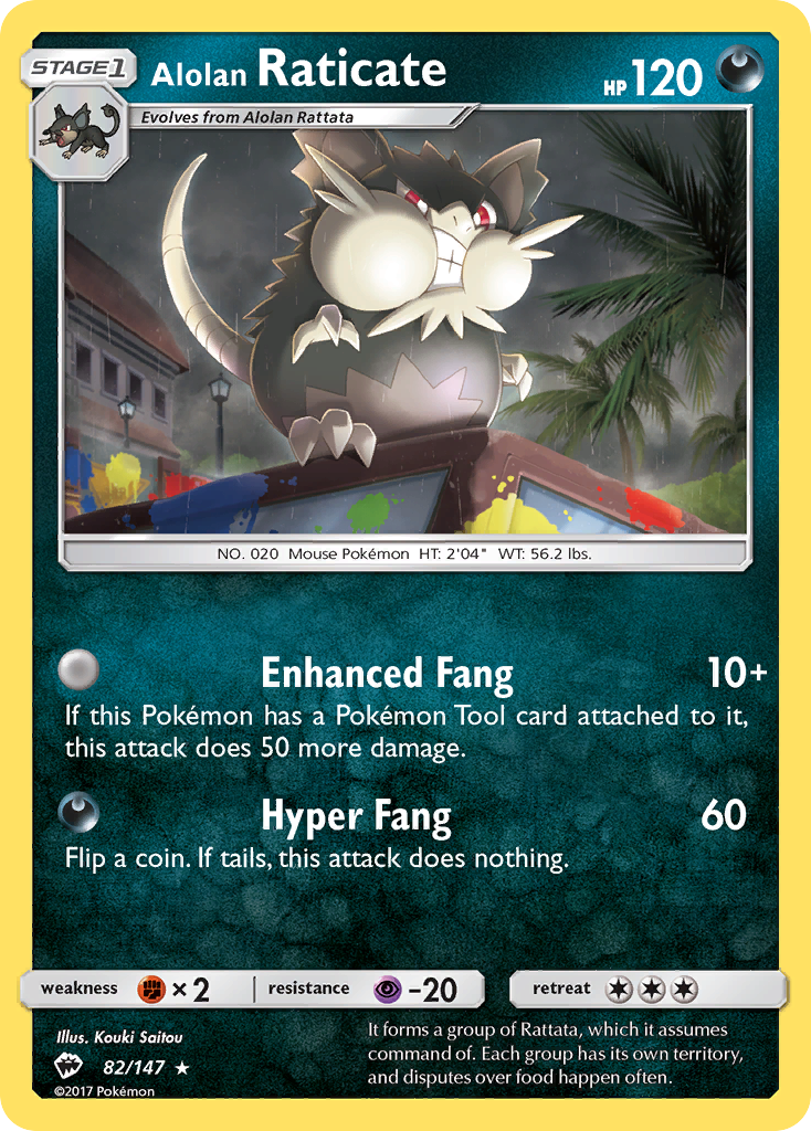 Carta Raticate de Alola
