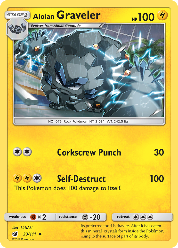 Carta Graveler de Alola