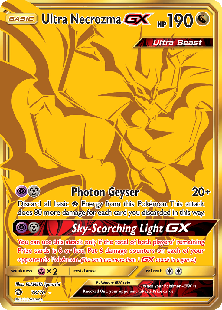 Carta Ultra Necrozma GX