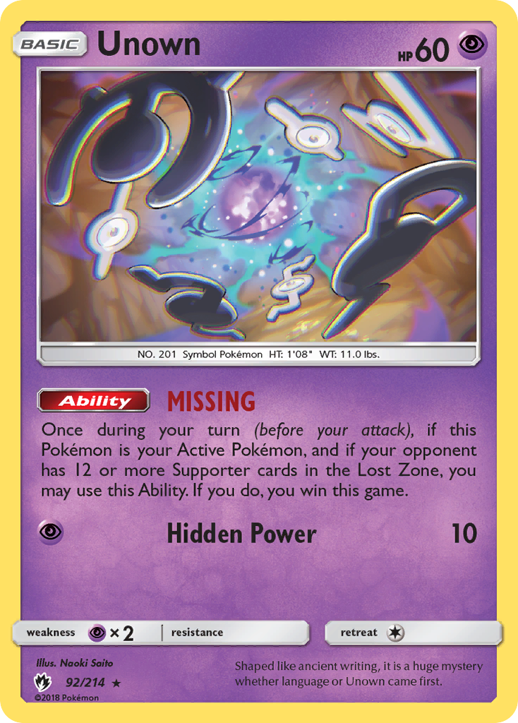 Carta Unown