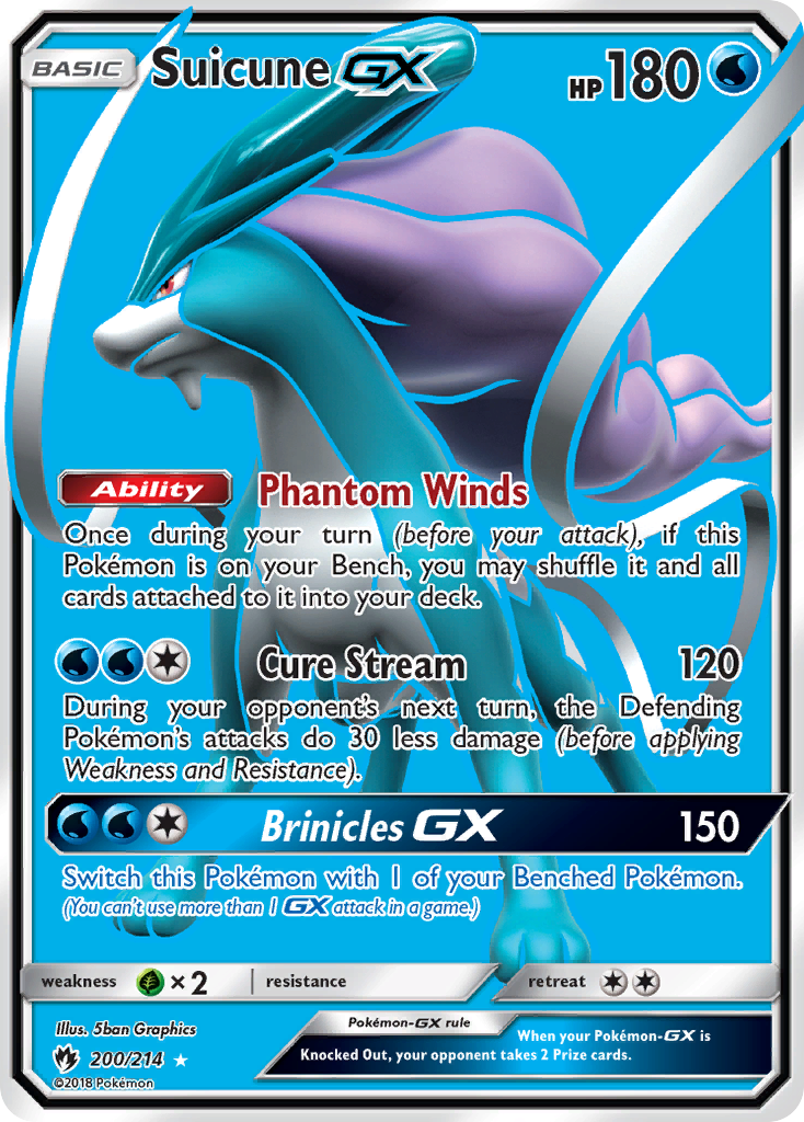 Carta Suicune GX