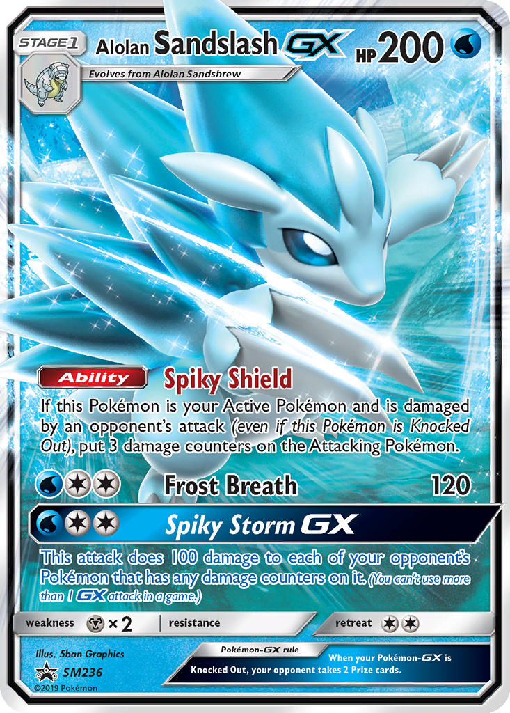 Carta Alolan Sandslash GX