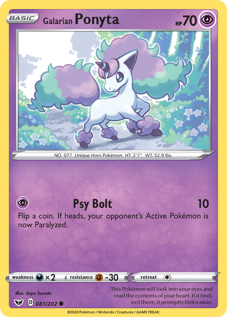 Carta Ponyta de Galar