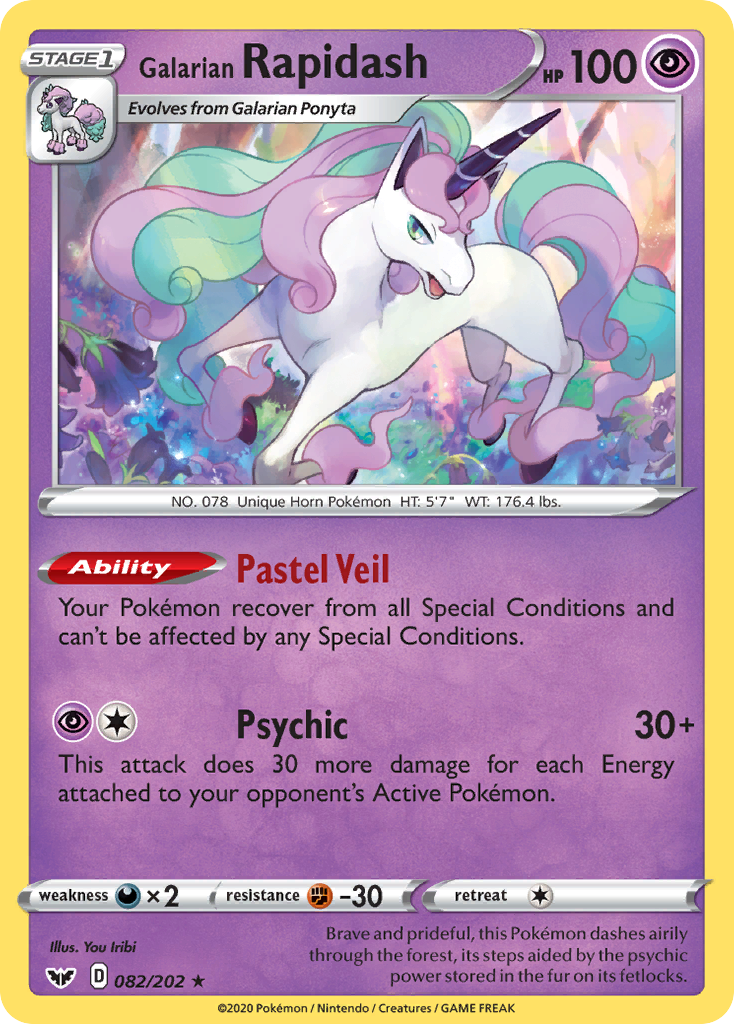 Carta Rapidash de Galar
