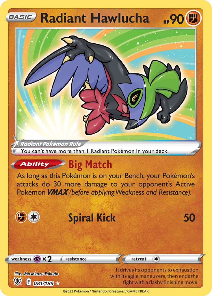 Carta Hawlucha Radiante