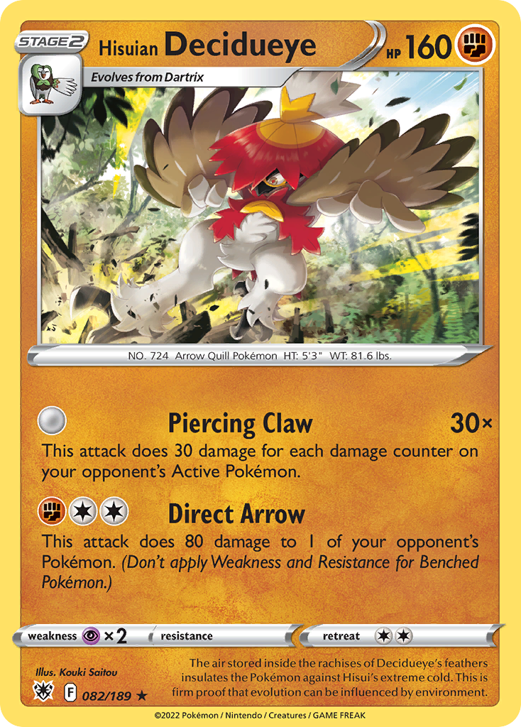 Carta Decidueye de Hisui