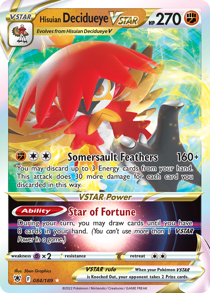 Carta Decidueye de Hisui V-ASTRO