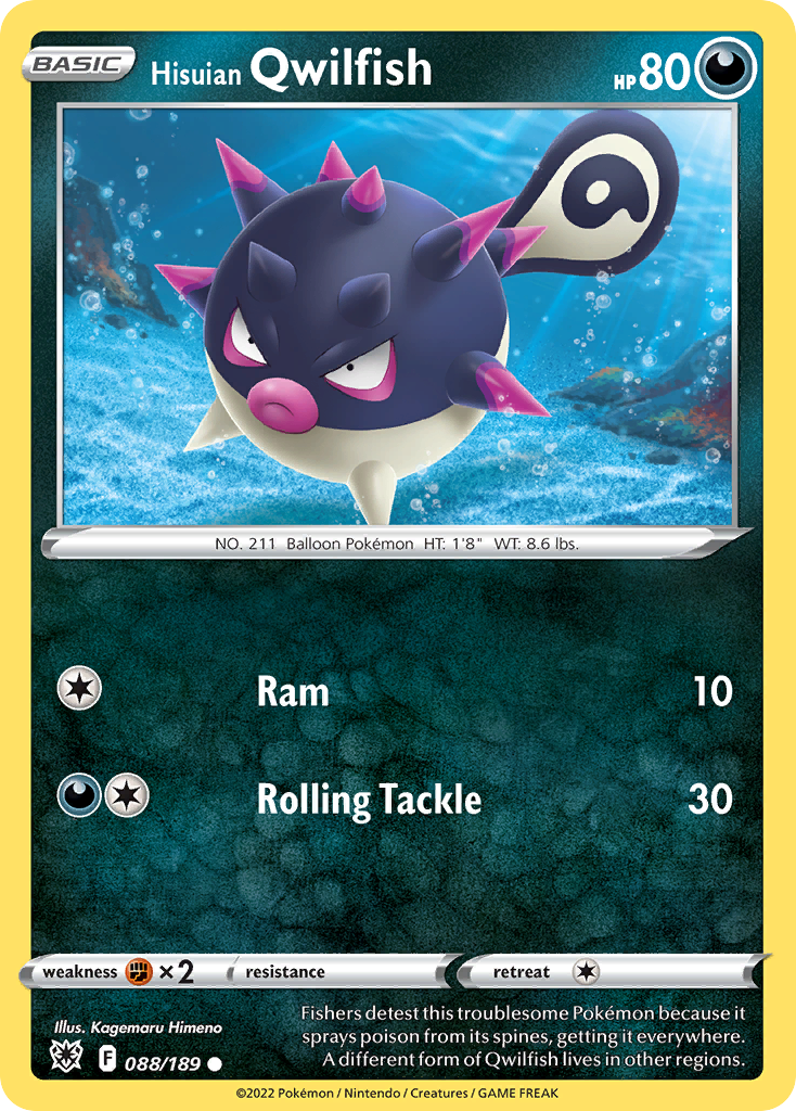 Carta Qwilfish de Hisui