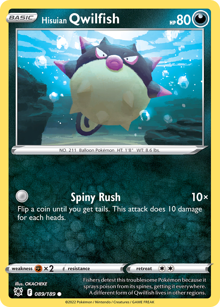 Carta Qwilfish de Hisui