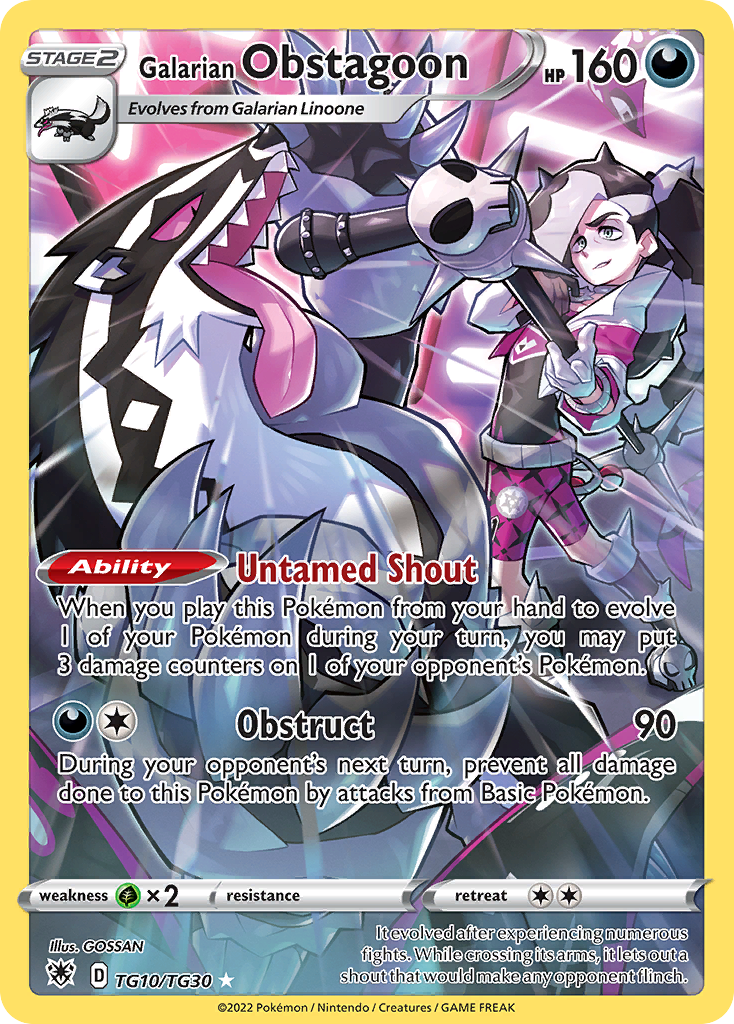 Carta Obstagoon de Galar