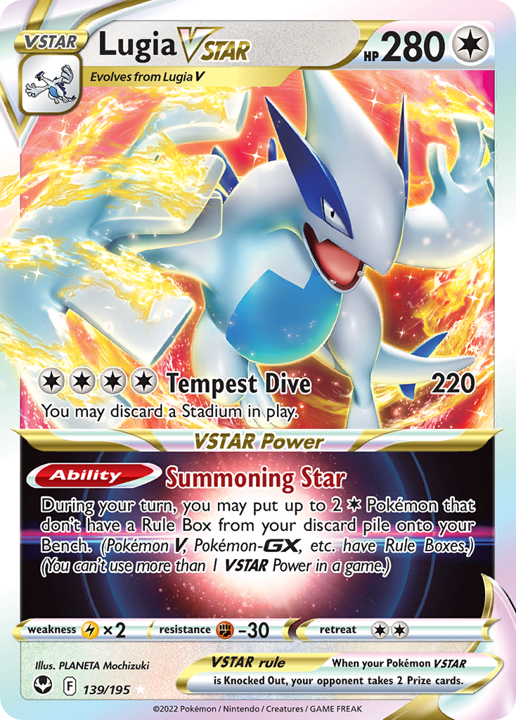 Carta Lugia V-ASTRO
