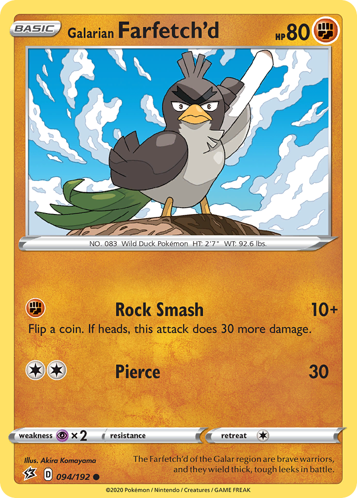 Carta Farfetch'd de Galar