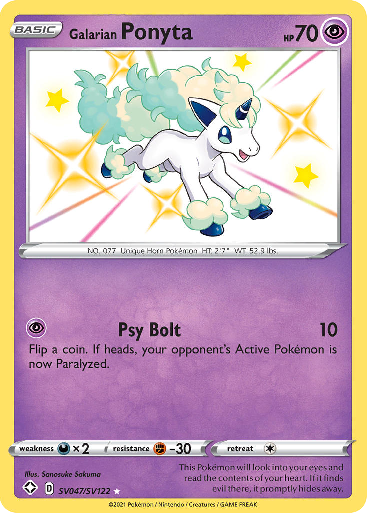 Carta Ponyta de Galar