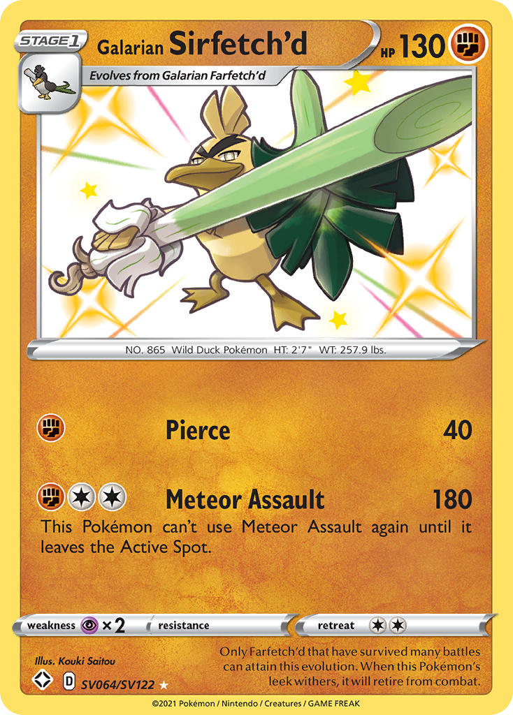 Carta Sirfetch'd de Galar