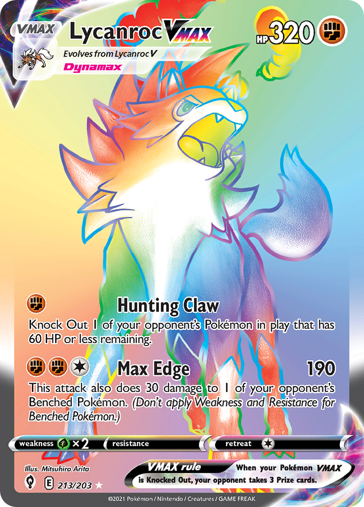 Carta Lycanroc VMAX