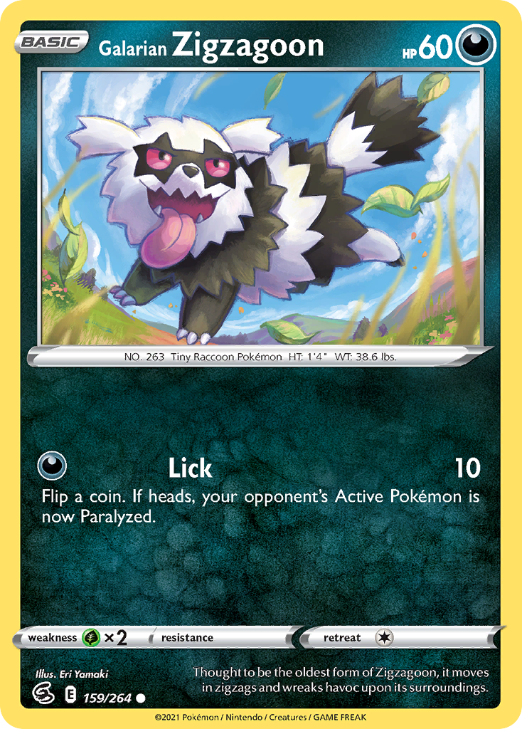 Carta Zigzagoon de Galar