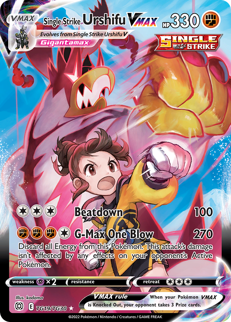 Carta Urshifu Golpe Decisivo VMAX