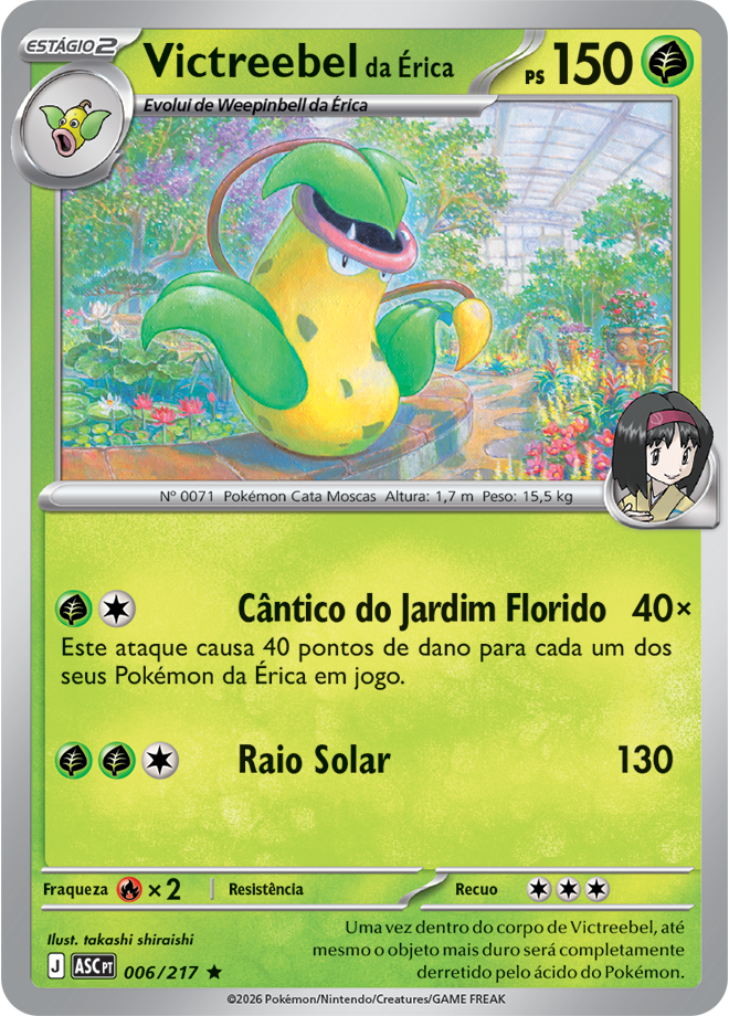 Carta Victreebel da Érica