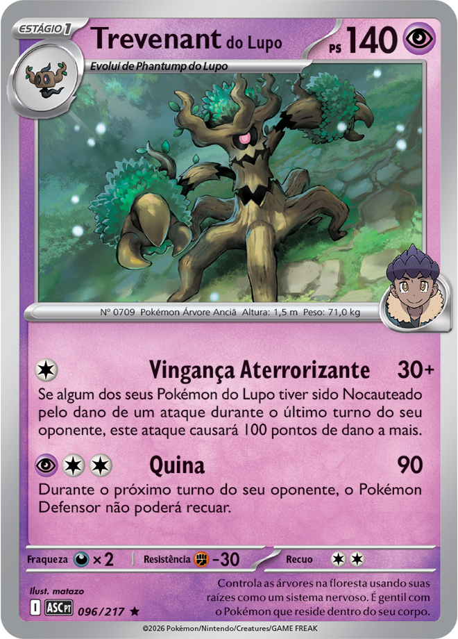 Carta Trevenant do Lupo
