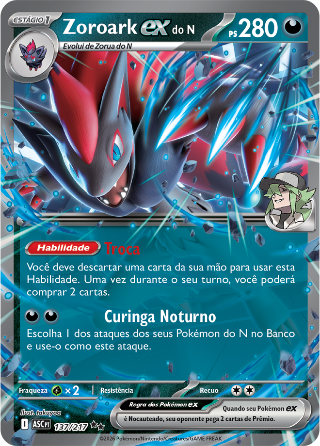 Carta Zoroark ex do N