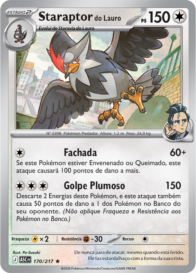 Carta Staraptor do Lauro