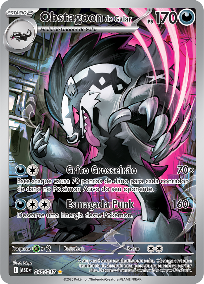 Carta Obstagoon de Galar