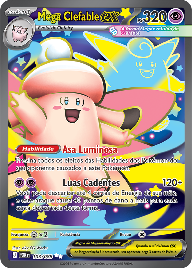 Carta Mega Clefable ex