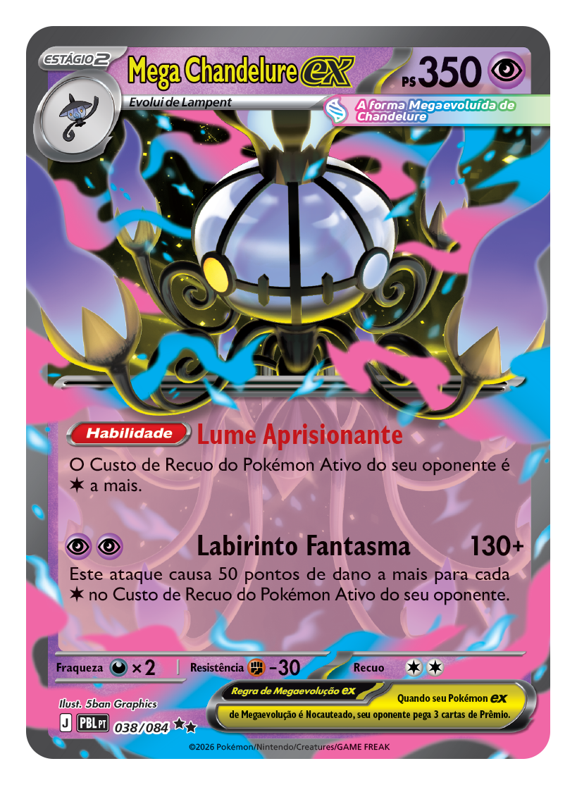 Carta Mega Chandelure ex
