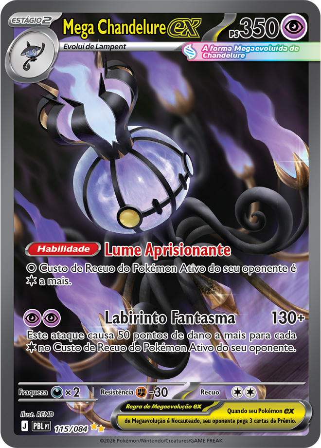 Carta Mega Chandelure ex