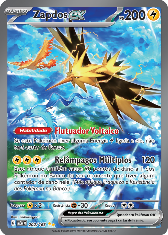 Carta Zapdos ex