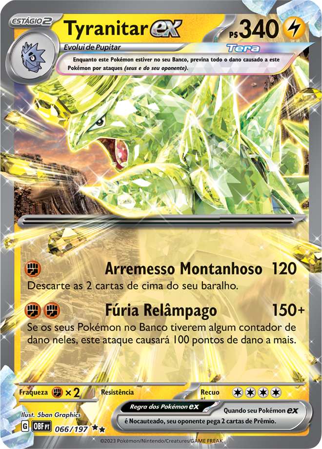 Carta Tyranitar ex