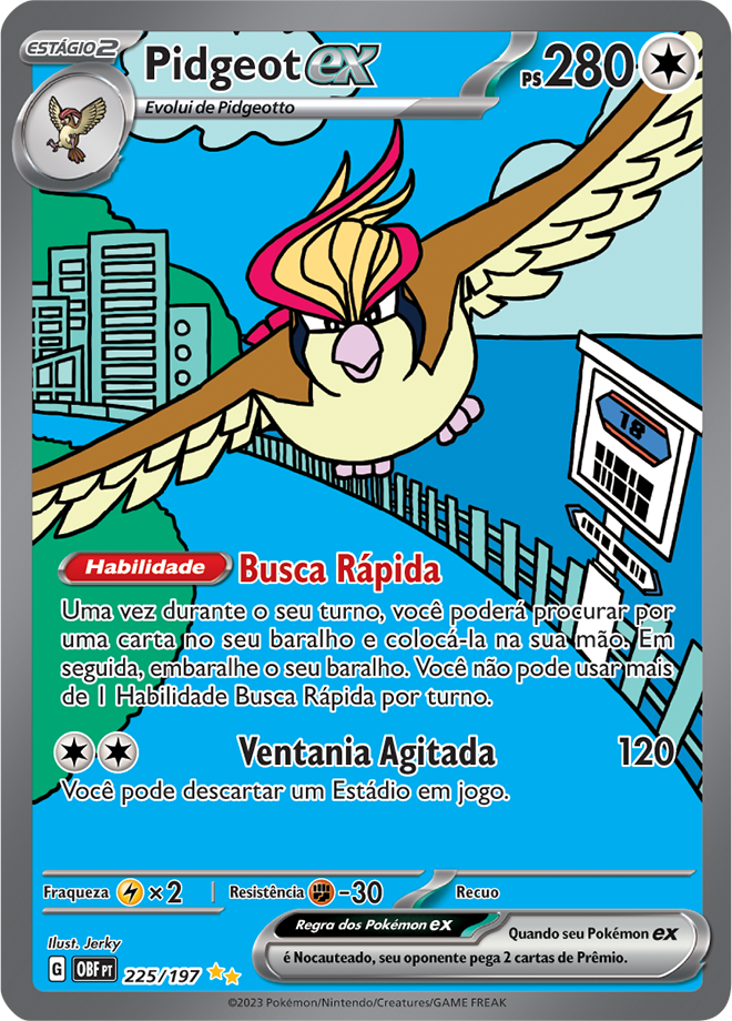 Carta Pidgeot ex