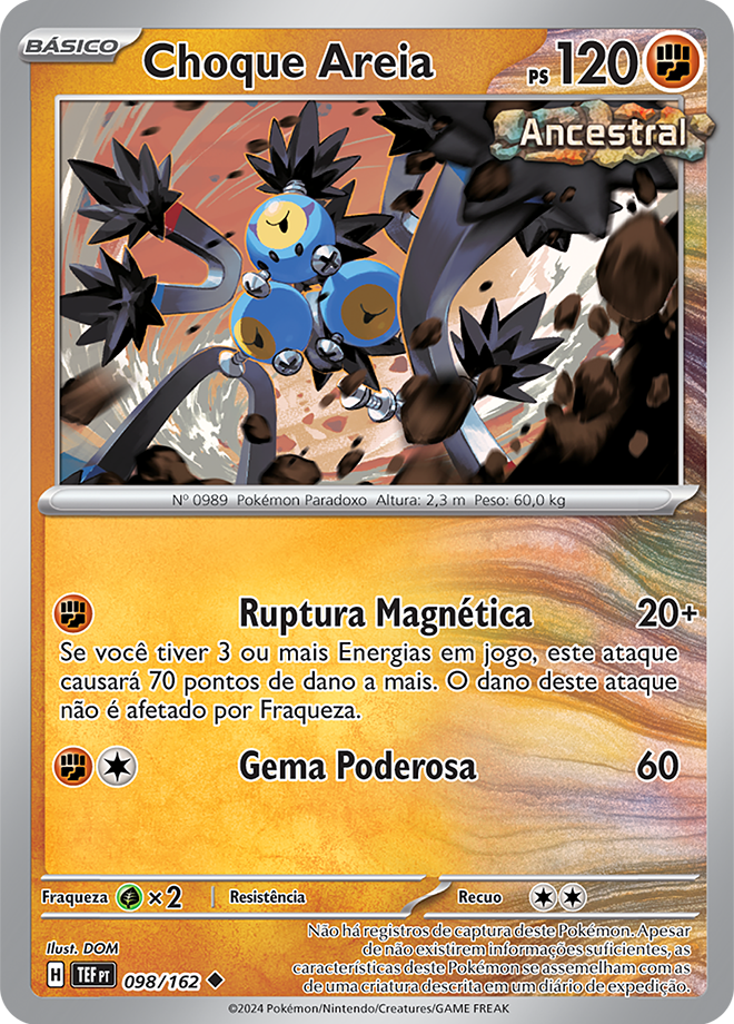 Carta Choque Areia