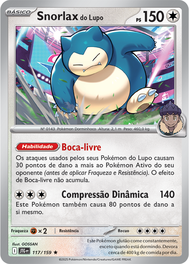 Carta Snorlax do Lupo