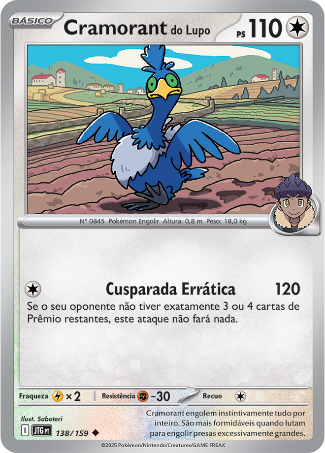 Carta Cramorant do Lupo
