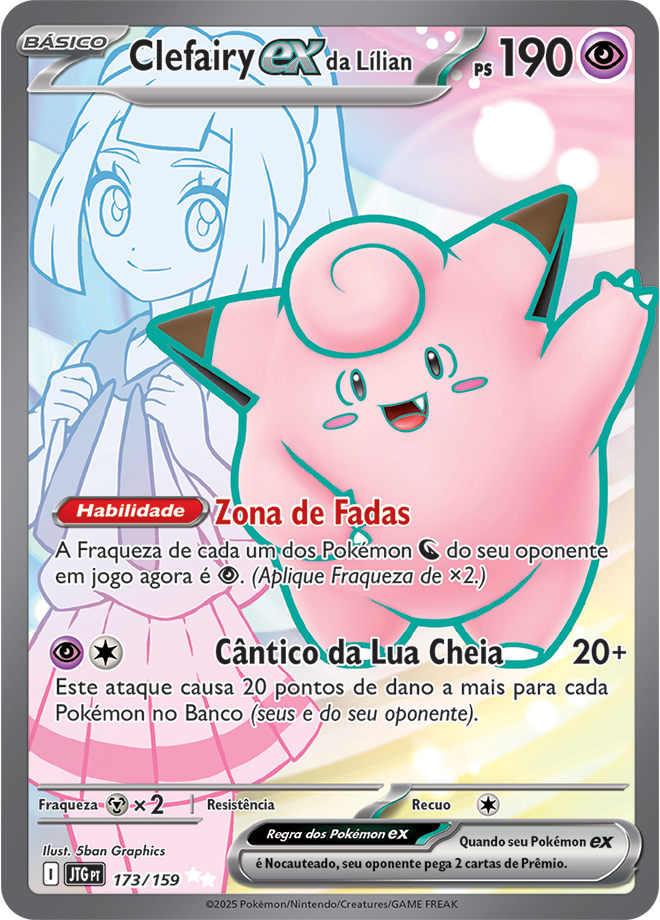 Carta Clefairy ex da Lílian
