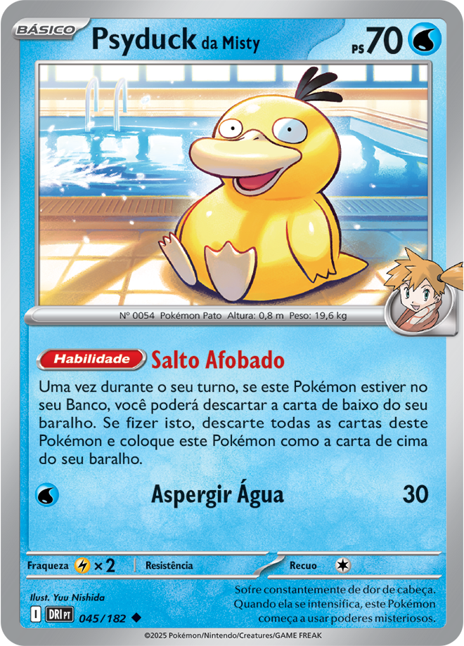 Carta Psyduck da Misty