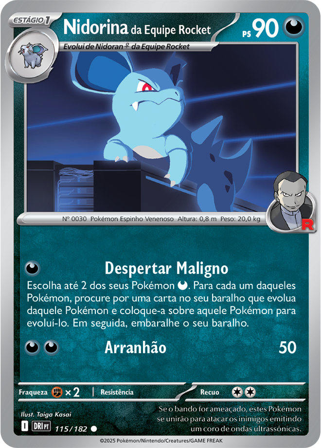 Carta Nidorina da Equipe Rocket