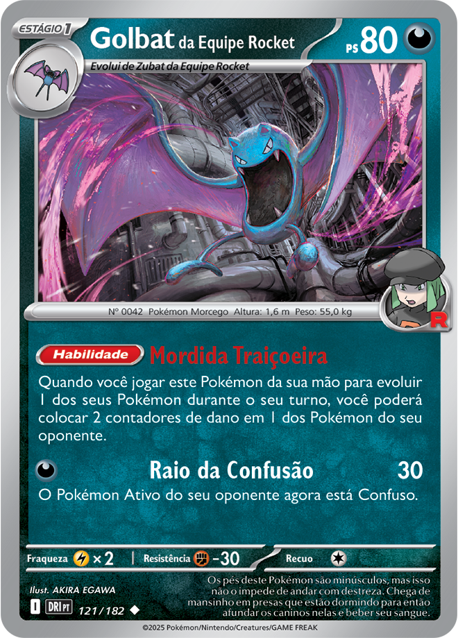 Carta Golbat da Equipe Rocket