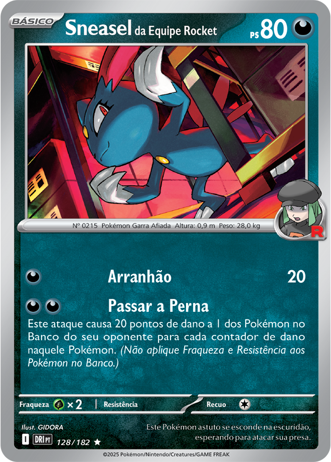 Carta Sneasel da Equipe Rocket