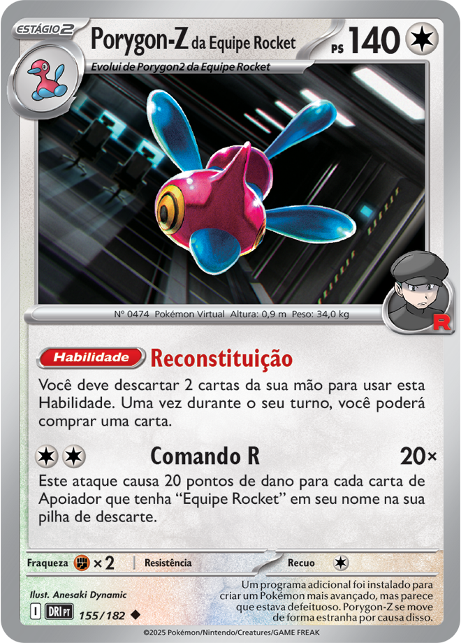 Carta Porygon-Z da Equipe Rocket