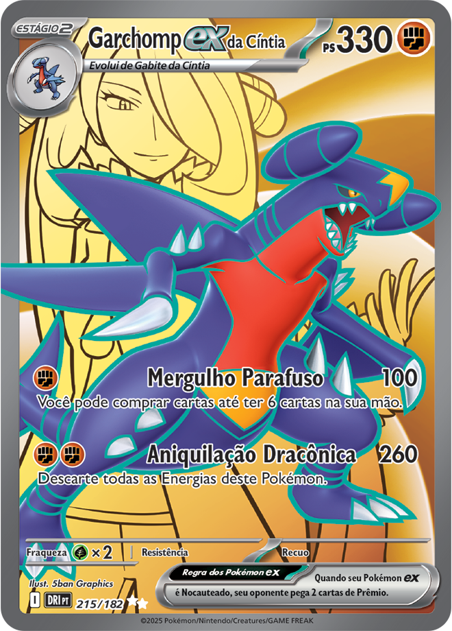 Carta Garchomp ex da Cíntia