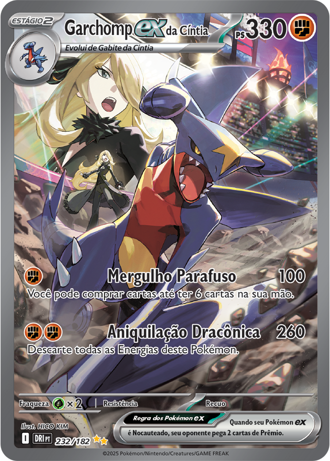 Carta Garchomp ex da Cíntia